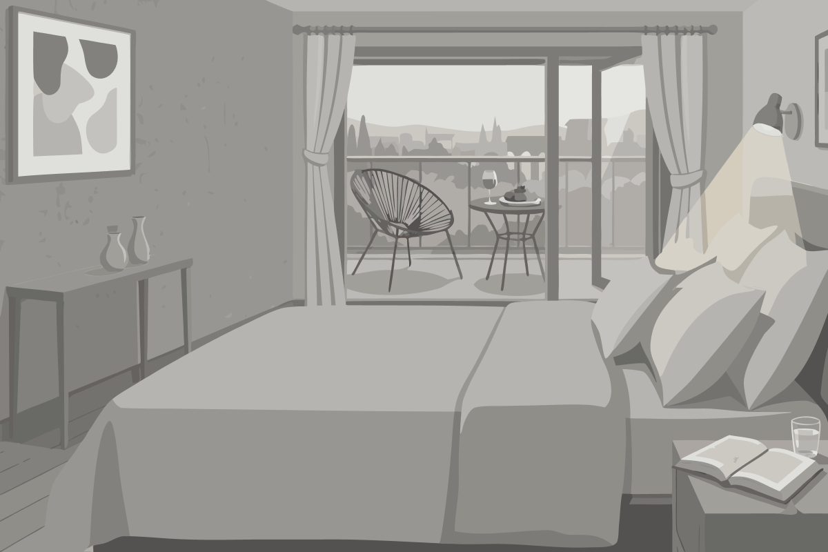 Chambre Double Standard avec Salle de Bains Commune